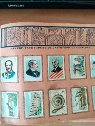 Álbum Historia de Catalunya - Xocolata Juncosa