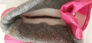 Botas de agua niña rosa y gris