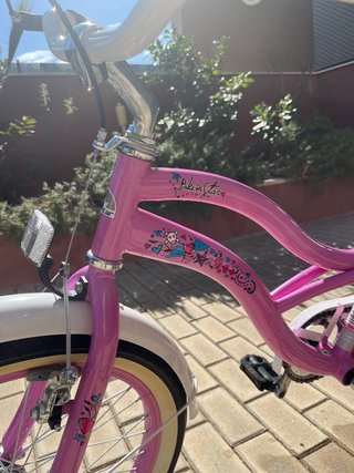 Bicicleta Cruiser Infantil 24 Rosa