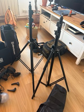 Kit Doble Flash Elinchrom + 2 Trípodes