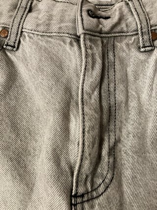 Bershka Jeans Denim Strappati Grigio
