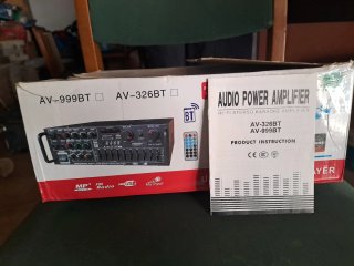 Amplificador AV-999BT / AV-326BT Negro