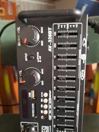 Amplificador AV-999BT / AV-326BT Negro