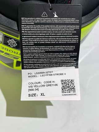 Casco Moto LS2 Strobe II Code H-V Y