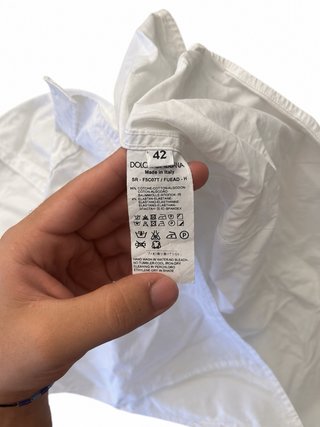 Camicia Dolce & Gabbana bianca manica lunga