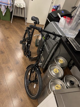Bicicleta plegable CHILLAXX negra