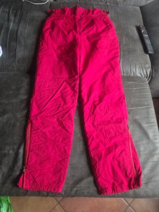 Pantaloni sci rossi donna