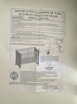 Cuna colecho madera blanca