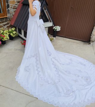 Vestido de Novia Vintage Blanco Un solo uso