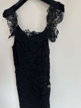 Abito Koralline Pizzo Nero Spalline