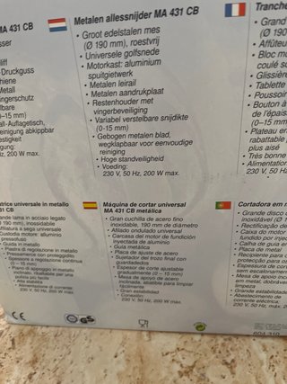 Cortafiambres Eléctrico BOMANN MA 431 CB