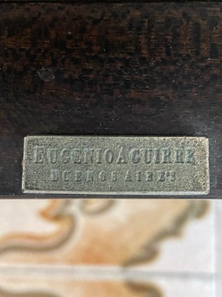 Diván Eugenio Aguirre Madera Hierro Ante