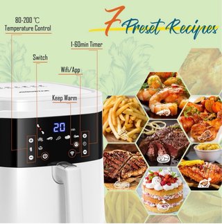 Freidora Aire Aigostar Wifi 7L 1900W