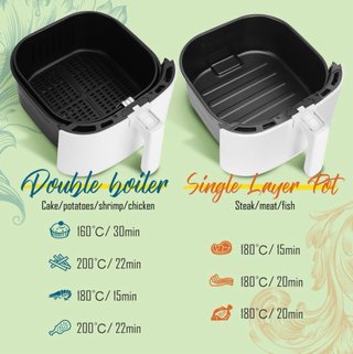 Freidora Aire Aigostar Wifi 7L 1900W
