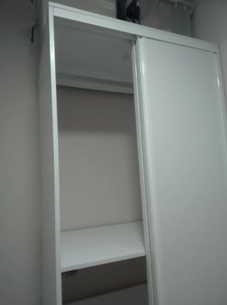Armario auxiliar puertas correderas blanco