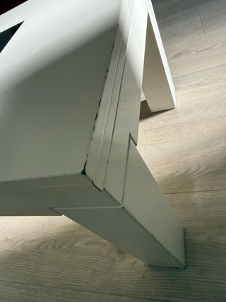 Mesa de centro lacada en blanco