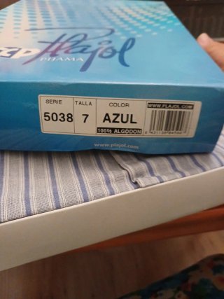 Pijama Plajol Caballero Rayas Azul/Gris