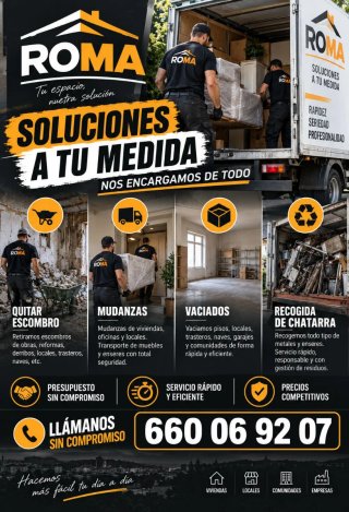 Portes y mudanzas.