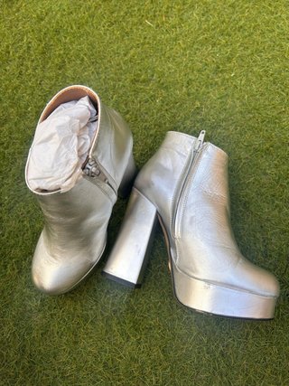 Botas Plataforma Buffalo London Y2K Plata