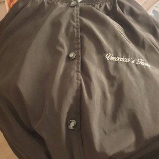 Cazadora bomber corta negra Live Fast