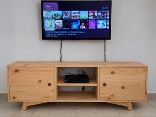 Muebles TV Madera Pino Macizo a Medida