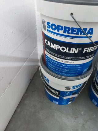 Bote Campolin Fiber Gris 20kg.