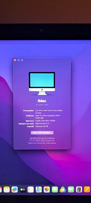 iMac 21.5 Full HD 2017 i5 8GB RAM 1TB + Teclado y