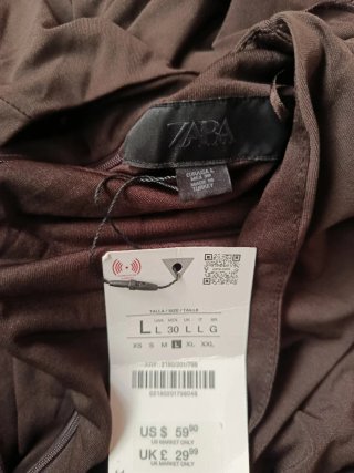 Vestido corto Zara S/36