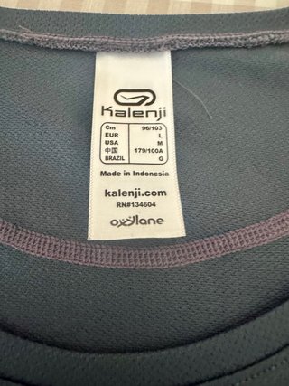 Camiseta Kalenji Hombre Talla M Azul