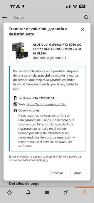 RTX 5060 CON GARANTIA 2 AÑOS OFICIAL