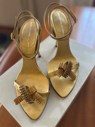 Sandali Gioiello Giancarlo Paoli Oro Laminato -36