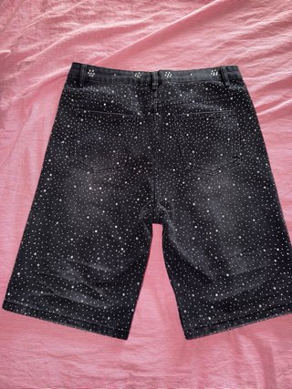 Pantaloni corti Valley con strass