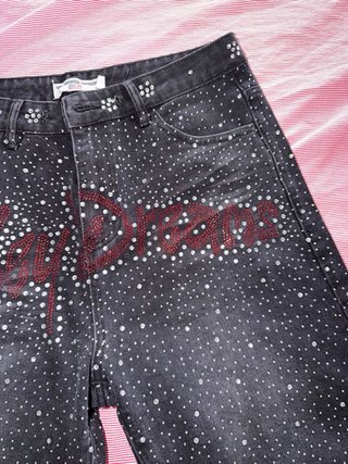 Pantaloni corti Valley con strass