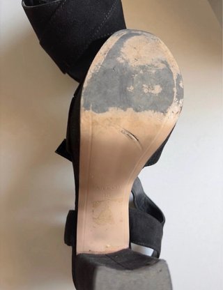 Zapatos de tacón negros plataforma