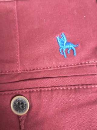 Pantalones vestir talla 46 rojos