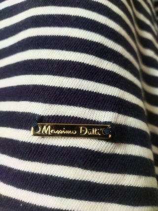 Camiseta Rayas Marineras Holgada Massimo Dutti