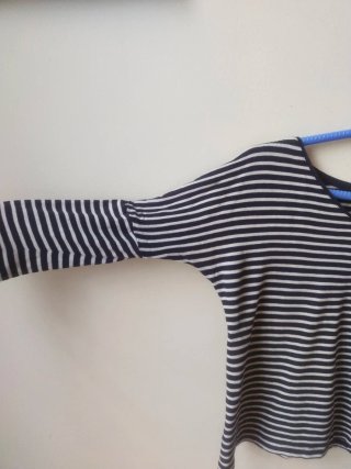 Camiseta Rayas Marineras Holgada Massimo Dutti