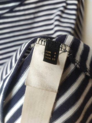 Camiseta Rayas Marineras Holgada Massimo Dutti