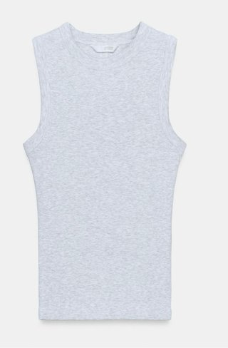 Top tirantes Zara gris