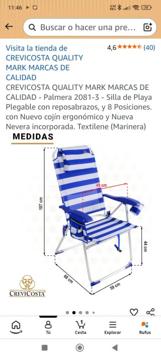 SILLAS DE PLAYA PLEGABLES