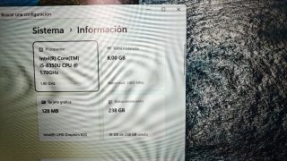 Portátil Lenovo T480s Táctil 8GB 256GB