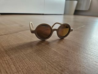 Gafas de Sol Suavinex Redondas Doradas y Beige