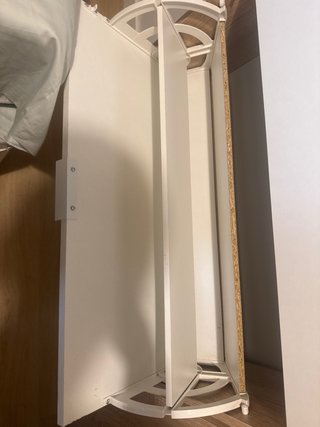 Zapatero madera y blanco