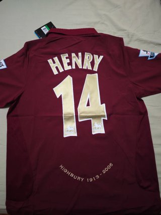 Camiseta Retro Arsenal Highbury 1913-2006 Talla L
