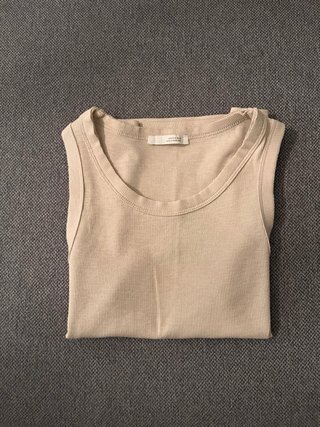 Top tirantes Zara beige