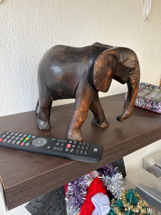 Lote 2 figuras animales madera