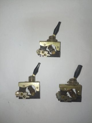 Lote 3 Interruptores Antiguos Baquelita