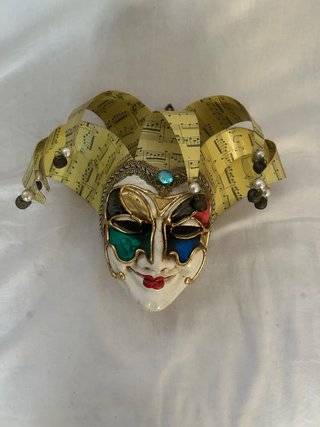 Maschera Veneziana Giullare Jester Vintage