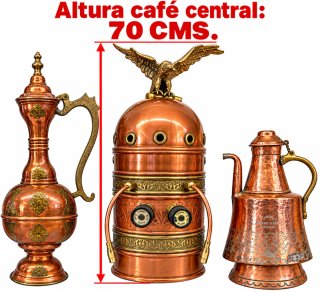 3 Cafeteras de cobre