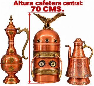 3 Cafeteras de cobre